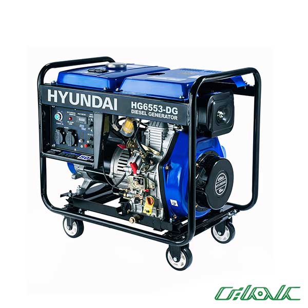 موتور برق گازوئیلی هیوندای مدل HG6553-DG (ژنراتور گازوئیلی)