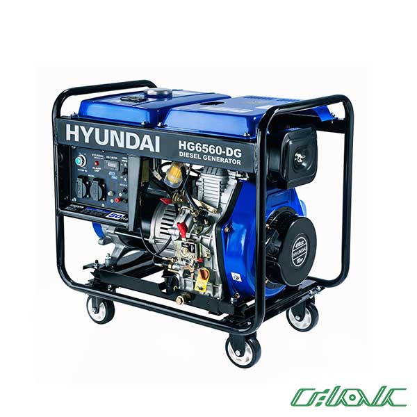 موتور برق گازوئیلی هیوندای مدل HG6560-DG (ژنراتور گازوئیلی)