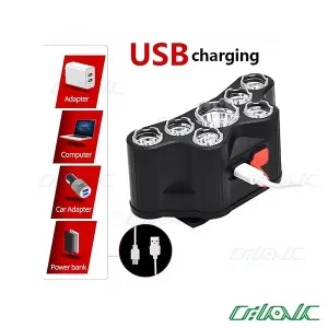 چراغ قوه پیشانی هدلایت شارژی F-T26-2