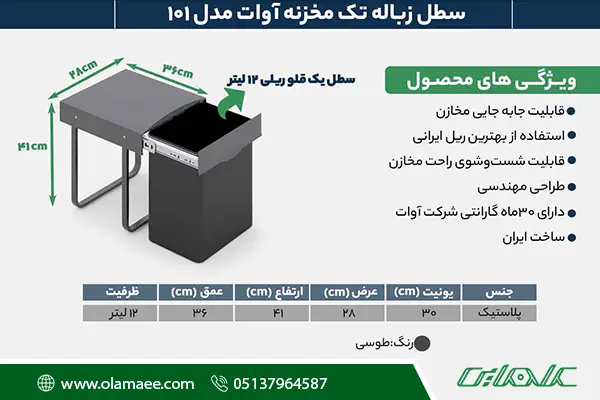 مشخصات آوات 101