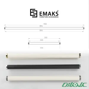 دستگیره کابینت و کمد اماکس (EMAKS) مدل لوتون (MIRA)