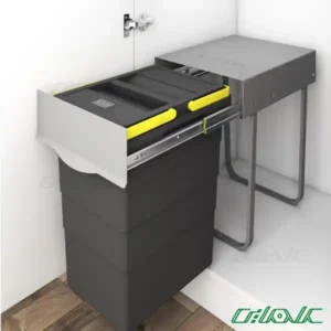 سطل زباله تک مخزنه پلاتین مدل 3613