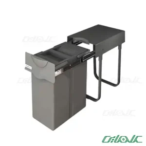 سطل زباله تک مخزنه پلاتین مدل 8611