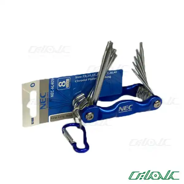 آچار آلن چاقویی ستاره ای ان ای سی (NEC) مدل AL409