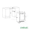 یخچال نوشیدنی توکار مونوگرام مدل MBF 145 W 46 GE