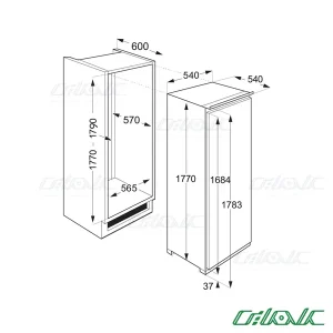 یخچال نوشیدنی توکار مونوگرام مدل MBF 305 W 67 GE
