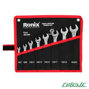 مجموعه 8 عددی آچار دو سر تخت کیفی رونیکس مدل RH-2204
