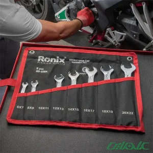 مجموعه 8 عددی آچار دو سر تخت کیفی رونیکس مدل RH-2204