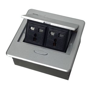نمای باز پریز برق دوعددی اچ تی ان پرایم مدل HP-052