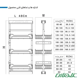 ابعاد سوپر وسط کامل آدلان رایان