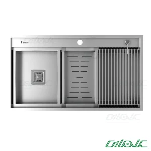 سینک کورین استیل توکار داتیس مدل Corian-702 - تصویر 2