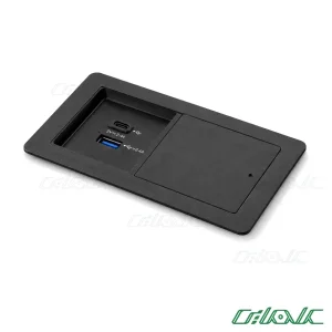 پریز توکار رومیزی تک‌خانه با USB سری PARMA ملونی مدل 10170