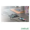 پریز توکار رومیزی دو خانه با USB سری TORINO ملونی مدل 10172 در فضای آشپزخانه یا محیط کار