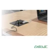 پریز توکار رومیزی دو خانه با USB سری TENZA ملونی مدل 10174 در فضای آشپزخانه یا محیط کار