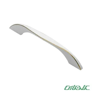 دستگیره کابینت صارم مدل 601 سفید طلایی