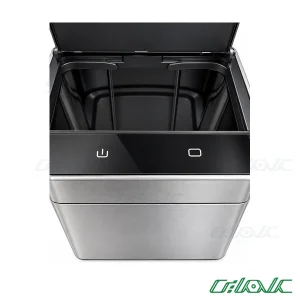 سطل زباله هوشمند ۱۵ لیتری اچ تی ان مدل HTD721 - درب باز و کلیدهای لمسی
