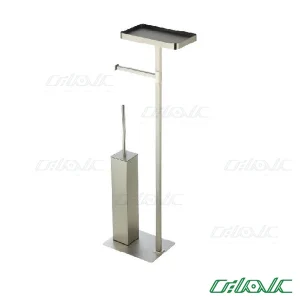 استند دستمال توالت و برس با جای موبایل اسمارت مدل WT-876 خش‌دار