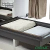 طبقه کشویی فلزی ریلی WS4142S با فرانت شیشه داخل کمد
